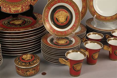 versace replica china dinnerware|Versace greek dinnerware.